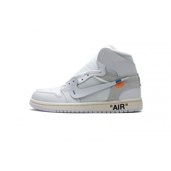 Off-White x Air Jordan 1 High OG "White" All White AQ0818-100