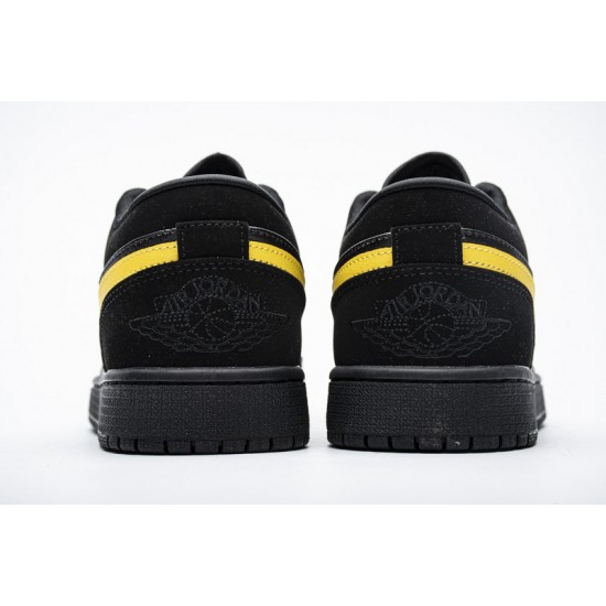 Air Jordan 1 Low Black University Gold Black Gold 553558-071 Shoes