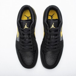 Air Jordan 1 Low "Black University Gold" Black Gold 553558-071