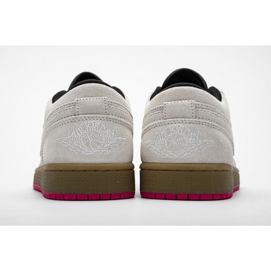 Air Jordan 1 Low "Hyper Pink" Grey White 553558-119