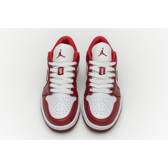 Air Jordan 1 Low "Sport Red" White Red 553558-611