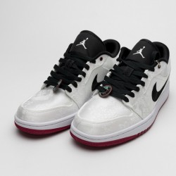 Edison Chen x Air Jordan 1 Low SE "Fearless" White Black CU2804-100