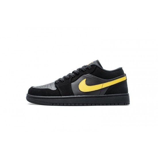 Air Jordan 1 Low "Black University Gold" Black Gold 553558-071