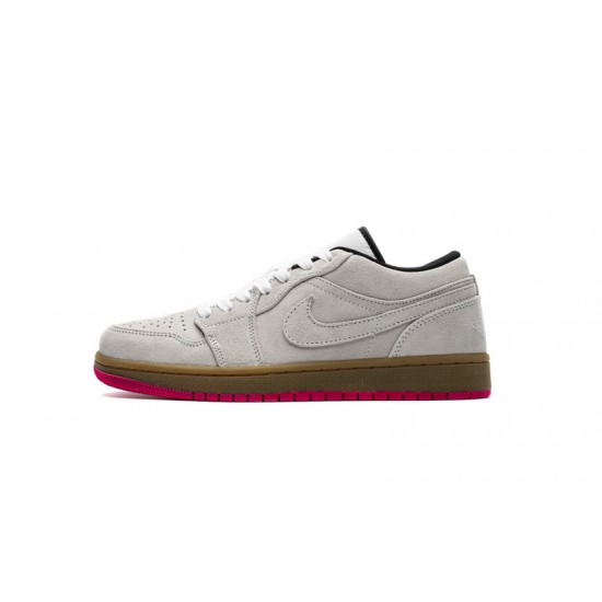 Air Jordan 1 Low "Hyper Pink" Grey White 553558-119