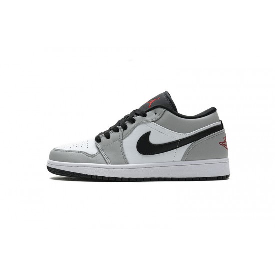 Air Jordan 1 Low "Light Smoke Grey" Grey White 553558-030