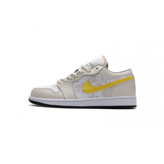 Air Jordan 1 Low "Palm Tree" White Yellow CK3022-107