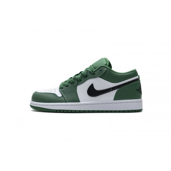 Air Jordan 1 Low "Pine Green" White Green 553558-301