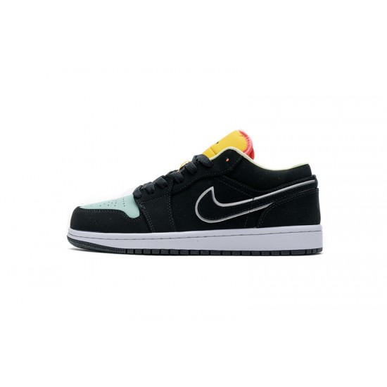 Air Jordan 1 Low SE "Aurora Green" White Black Green CK3022-013