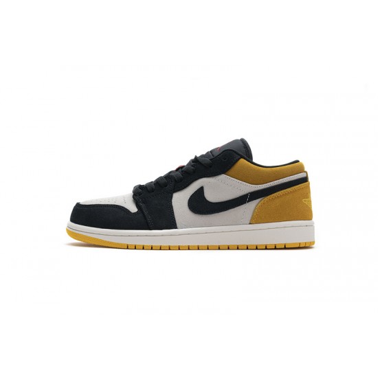 Air Jordan 1 Low "University Gold" Black Yellow 553558-127