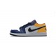 Air Jordan 1 Low "White Deep Royal Blue" Blue Yellow Orange 553558-123