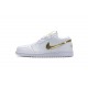 Air Jordan 1 Low "White Metallic Gold" White Gold CZ4776-100