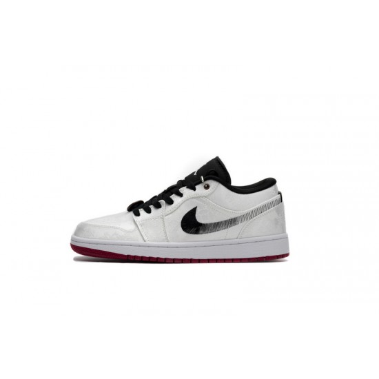 Edison Chen x Air Jordan 1 Low SE "Fearless" White Black CU2804-100