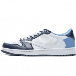 Travis Scott x Fragment Design x Air Jordan 1 Low Blue White CQ4278-001 40-46