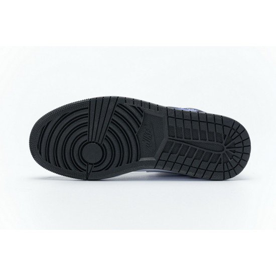Air Jordan 1 Mid Astronomy Blue Black Blue White 554724-084 36-46 Shoes