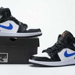 Air Jordan 1 Mid "Astronomy Blue" Black Blue White 554724-084 36-46