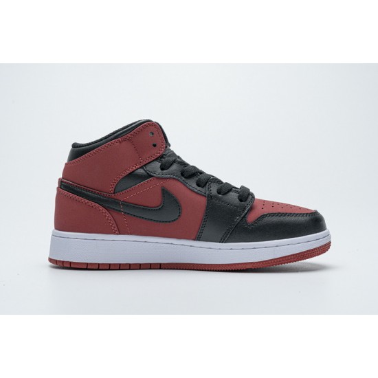 Air Jordan 1 Mid Banned Gym Red Red Black 554725-610 36-46 Shoes