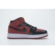 Air Jordan 1 Mid Banned Gym Red Red Black 554725-610 36-46 Shoes