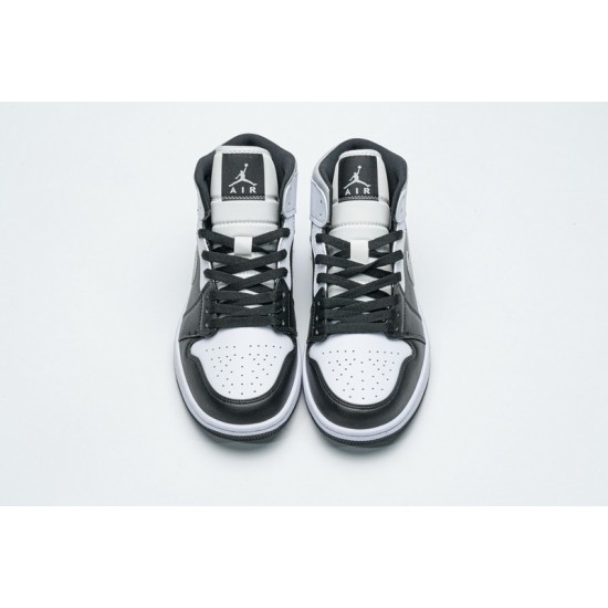 Air Jordan 1 Mid White Shadow Black White Grey 554724-073 36-45 Shoes