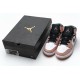 Air Jordan 1 Mid "Pink Quartz" Blakc White Pink 555112-603