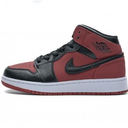 Air Jordan 1 Mid "Banned Gym Red" Red Black 554725-610 36-46