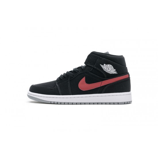 Air Jordan 1 Mid "Black Red Royal" Black Red Blue 554725-065