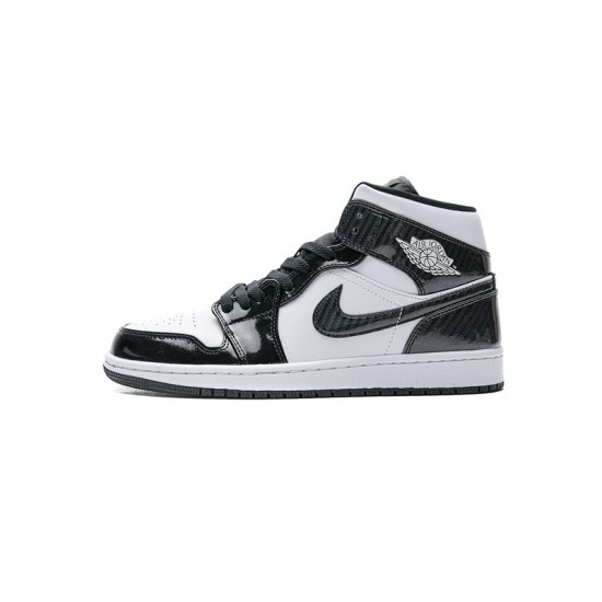 Air Jordan 1 Mid "Carbon Fiber" All-Star Black White DD1649-001