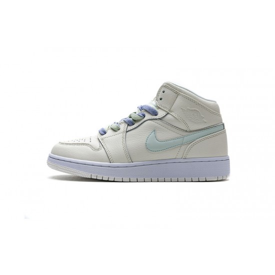 Air Jordan 1 Mid GG "Multi Color Swoosh" White Blue Pink 555112-035