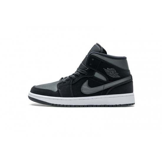 Air Jordan 1 Mid GS "Nylon Black Grey" White Black Grey 852542-012