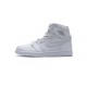 Air Jordan 1 Mid GS "Pure Platinum" White 554725-109