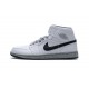 Air Jordan 1 Mid GS "White Cement" White Black 554725-115