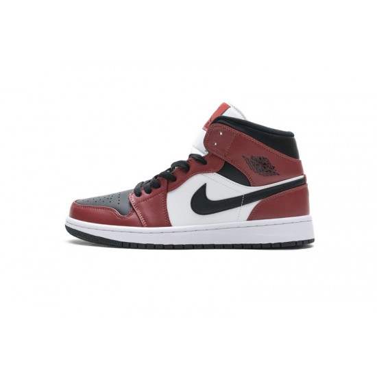 Air Jordan 1 Mid "Gym Red" White Black Red 554725-069