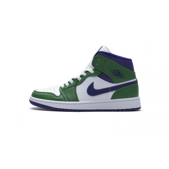 Air Jordan 1 Mid "Incredible Hulk" Green Purple 554725-300