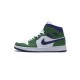 Air Jordan 1 Mid "Incredible Hulk" Green Purple 554725-300