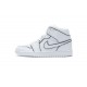 Air Jordan 1 Mid "Iridescent Outline" White Black CK6587-100 36-46