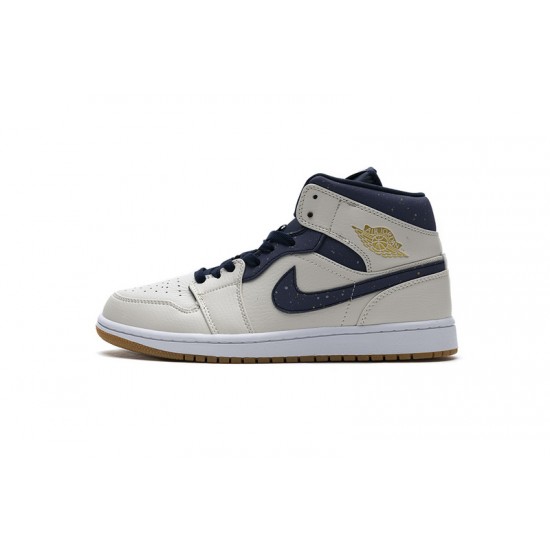 Air Jordan 1 Mid "Jeter" White Blue AH6342-104