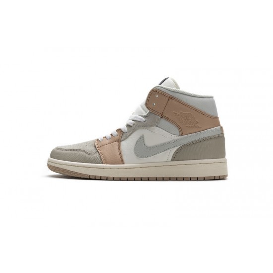 Air Jordan 1 Mid "Milan" Khaki White CV3044-100