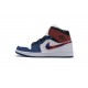 Air Jordan 1 Mid "Multicolor Swoosh" White Blue Red 852542-146