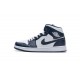 Air Jordan 1 Mid "Obsidian" Blue White 554724-174