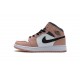 Air Jordan 1 Mid "Pink Quartz" Blakc White Pink 555112-603