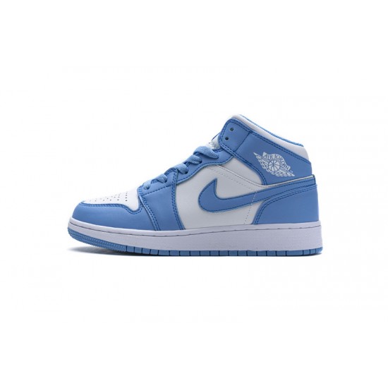 Air Jordan 1 Mid Retro "UNC" Blue White 554724-106