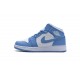 Air Jordan 1 Mid Retro "UNC" Blue White 554724-106