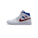 Air Jordan 1 Mid SE "USA" White Blue Red BQ6472-164