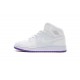 Air Jordan 1 Mid SE "White Fuchsia Blast" White Purple 555112-100