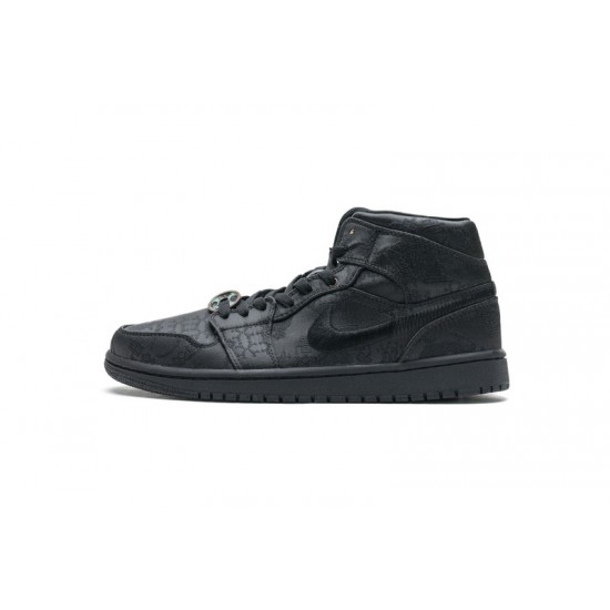 Edison Chen x Air Jordan 1 Mid "Fearless" Black CU2804-300