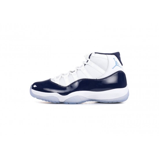 Air Jordan 11 Midnight Navy White Blue 378037-123 Shoes