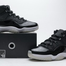 Air Jordan 11 "25th Anniversary" Black Silver Eyelets CT8012-011 40-47