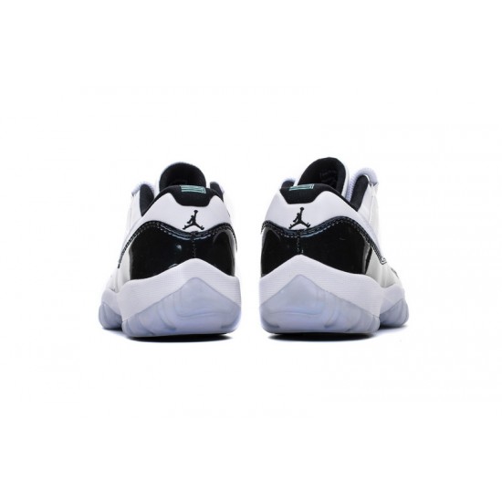 Air Jordan 11 Emerald Easter White Black 528895-145 Shoes