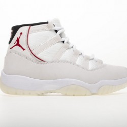 Air Jordan 11 "Platinum Tint" White Red 378037-016