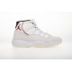 Air Jordan 11 Platinum Tint White Red 378037-016 Shoes