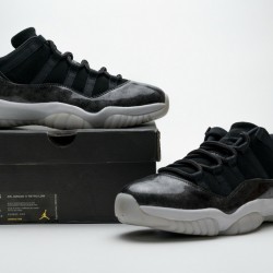 Air Jordan 11 Retro Low "Barons" Black White 528895-010